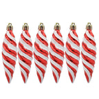 Spiral Christmas Hanging Ornaments, 11 cm Tall, for Trees and Celebrations