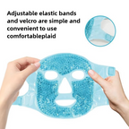 Cold and Hot Therapy Full Face Gel Bead Mask with Eye Compress