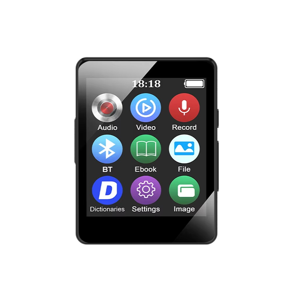 Portable Bluetooth MP3 Player with HiFi Stereo, Mini MP4 Video Playback, LED Screen and Voice Recording