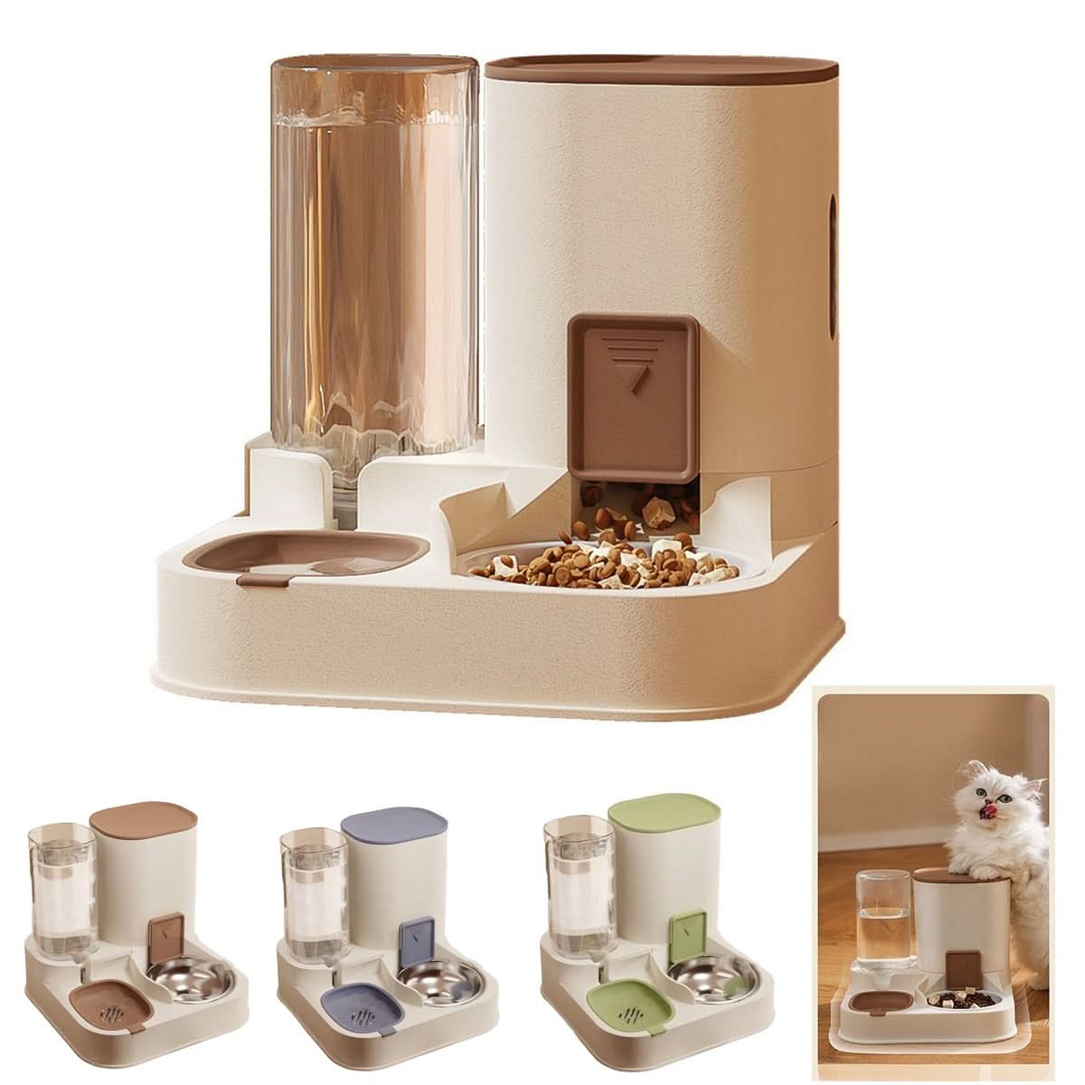 Automatic Food & Water Dispenser for Pets