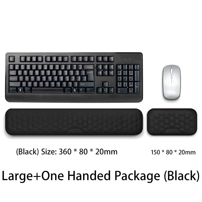 ErgoLuxe GelPad | Comfort Mousepad | Wrist Rest & Massage | Silicone & Memory Foam