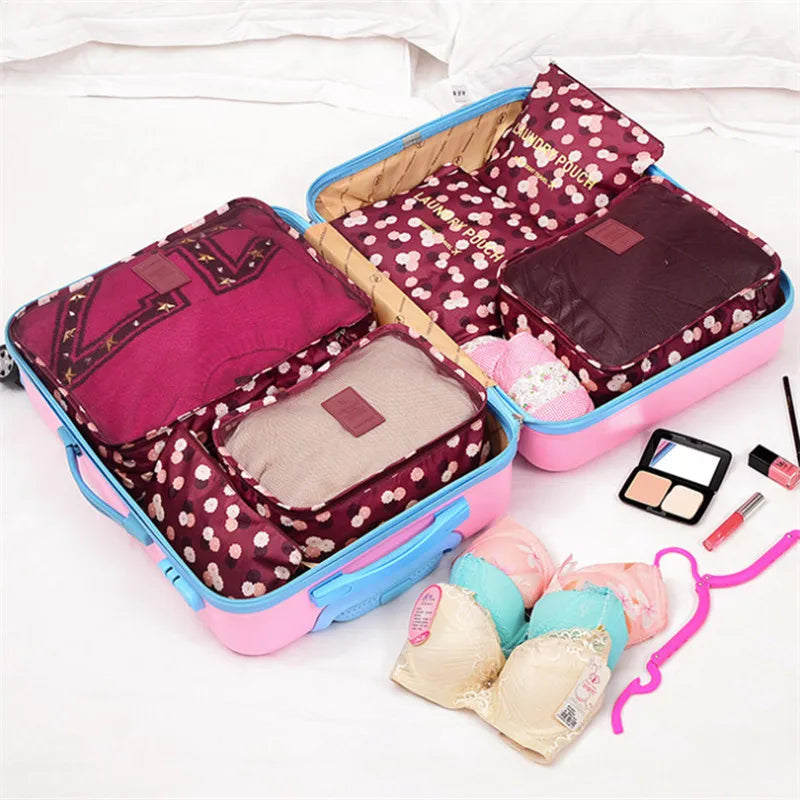 TRAVORO Packing Cube Set | 6-piece | Waterproof & Extra Volume | Suitcase Organizer for Men