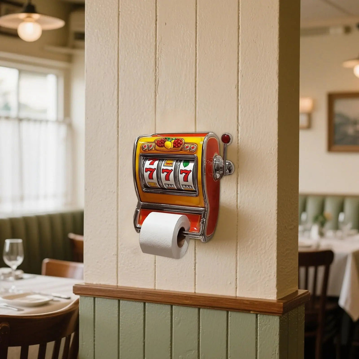 Slot Machine Toilet Roll Holder
