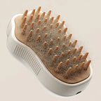 Cat Brush GroomiSoft 3in1 | Massage, Bath & Care Comb | Soft Silicone Brushes | In Pink or Brown