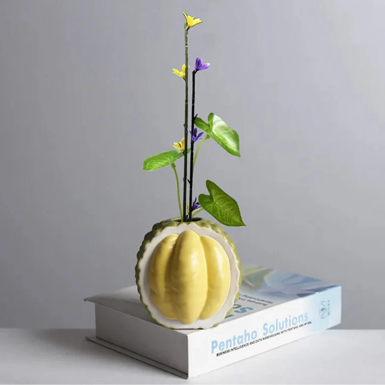 Durian-Shaped Ceramic Vase