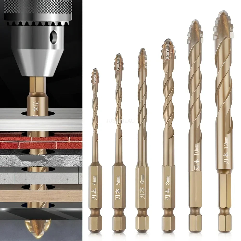 Titanium Steel Cross Drill Bit