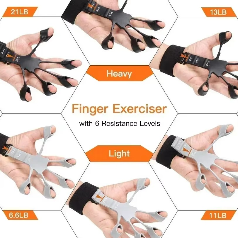 Hand Grip Strengthener and Finger Training Tool with Adjustable Resistance