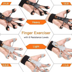 Hand Grip Strengthener and Finger Training Tool with Adjustable Resistance