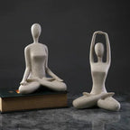 ZenJoy Woman in Yoga Statue – Modern Indoor Decoration Made of Resin