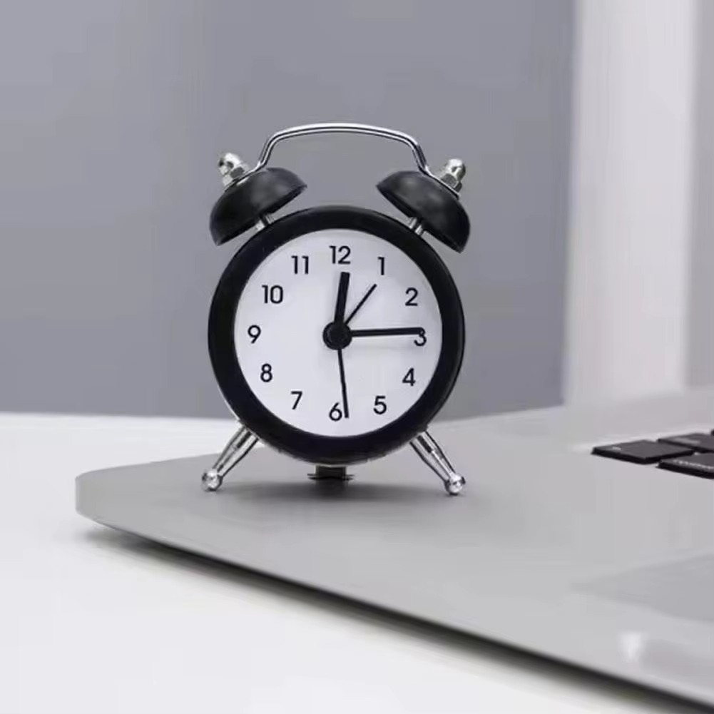 Cute Rabbit Ears Loud Twin Bell Alarm Clock for Heavy Sleepers