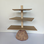 3-Tiered Witch Broom Shape Stand
