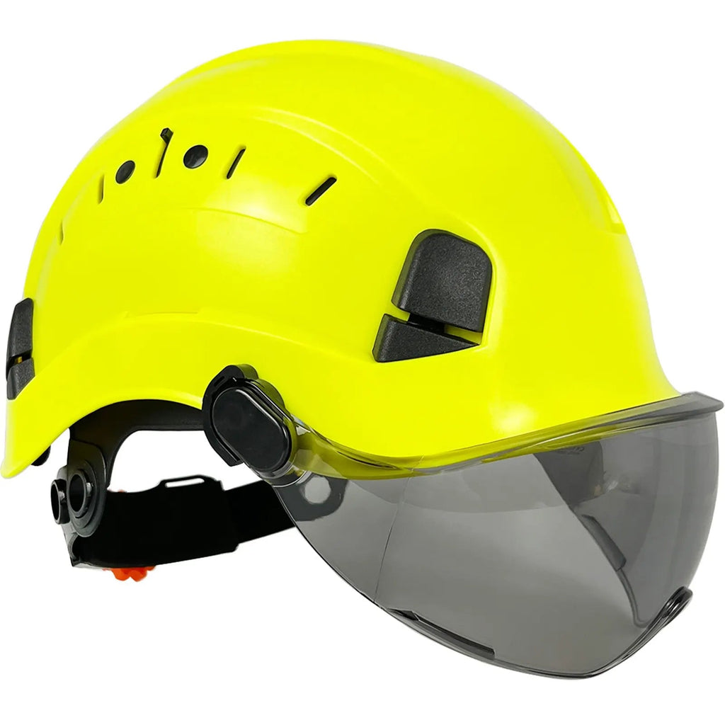CE ABS Safety Helmet with Goggles & Visor – SafeGuard
