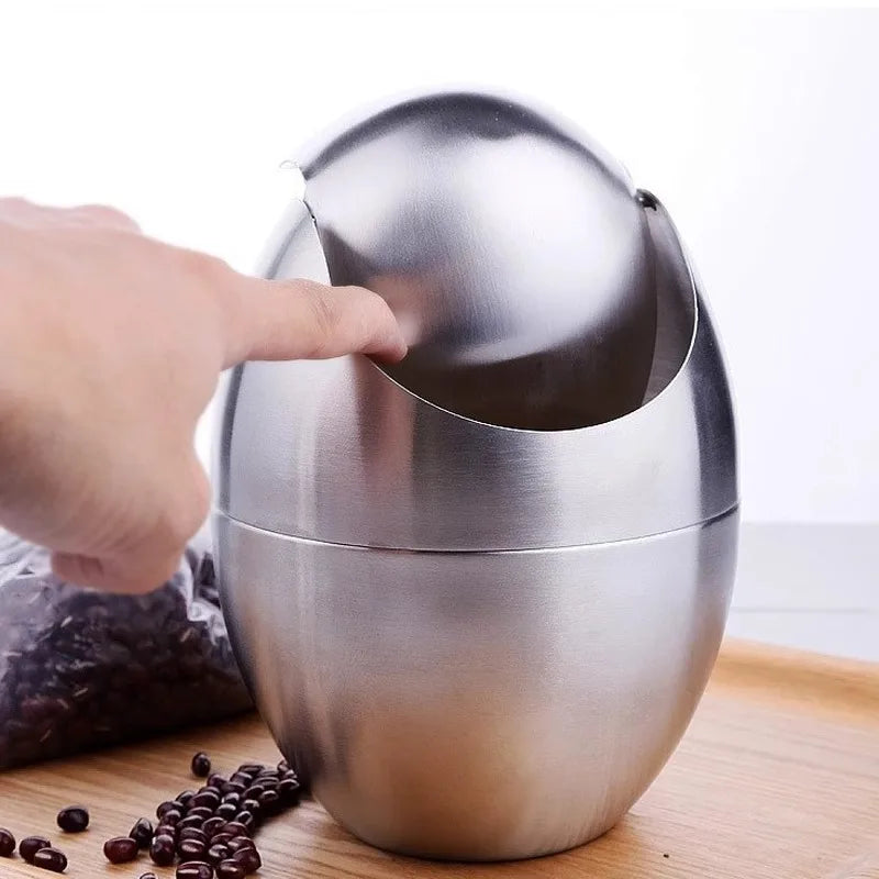 LuxBin Mini Trash Can made of Stainless Steel