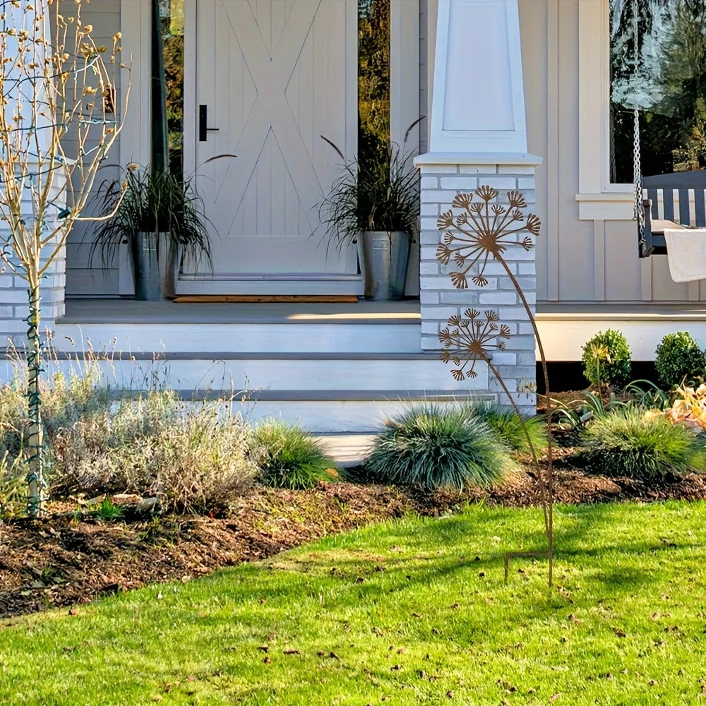 Florandis Metal Garden Stake Flower | Decorative Stake for Balcony, Bed & Plant Pot | Weatherproof & Detailed