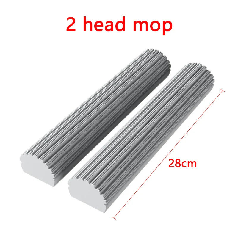 Mopilo Folding Sponge Mop | Without Hand Contact | 125 cm Length | For Tiles, Wood & Glass