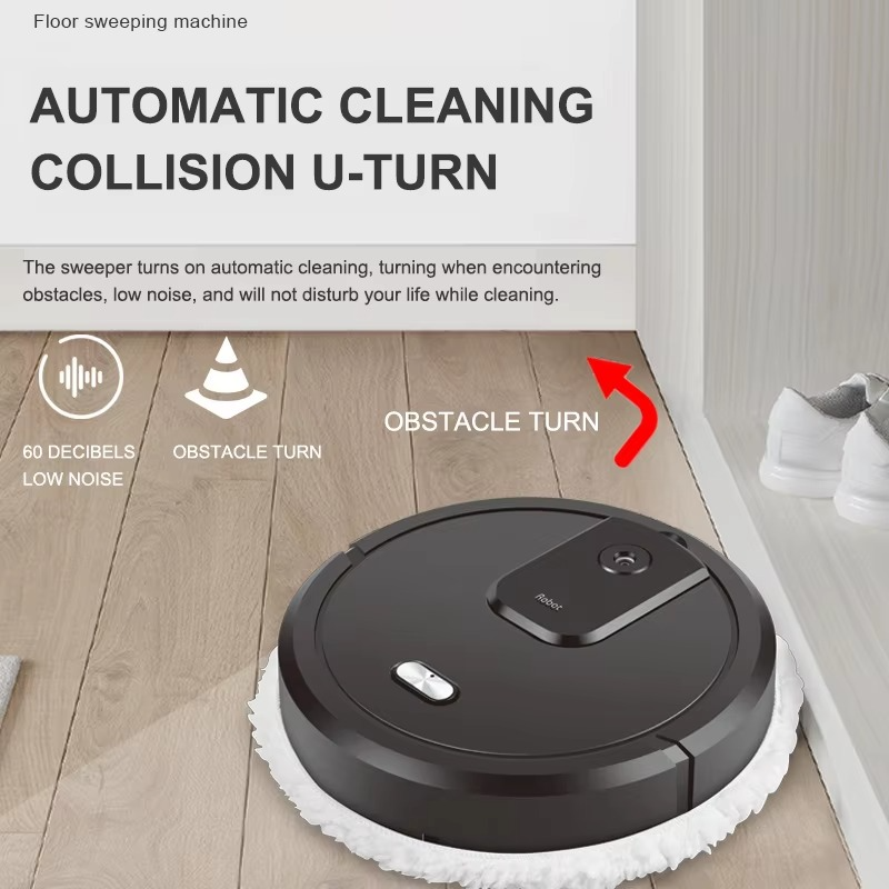Smart Robot Vacuum Cleaner with Dry and Wet Mopping and Humidifying Spray