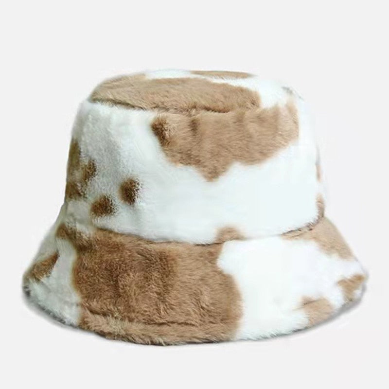 Velvet Soft Winter Hat Luxury Plush – Warm Unisex Bucket Hat for Cold Days