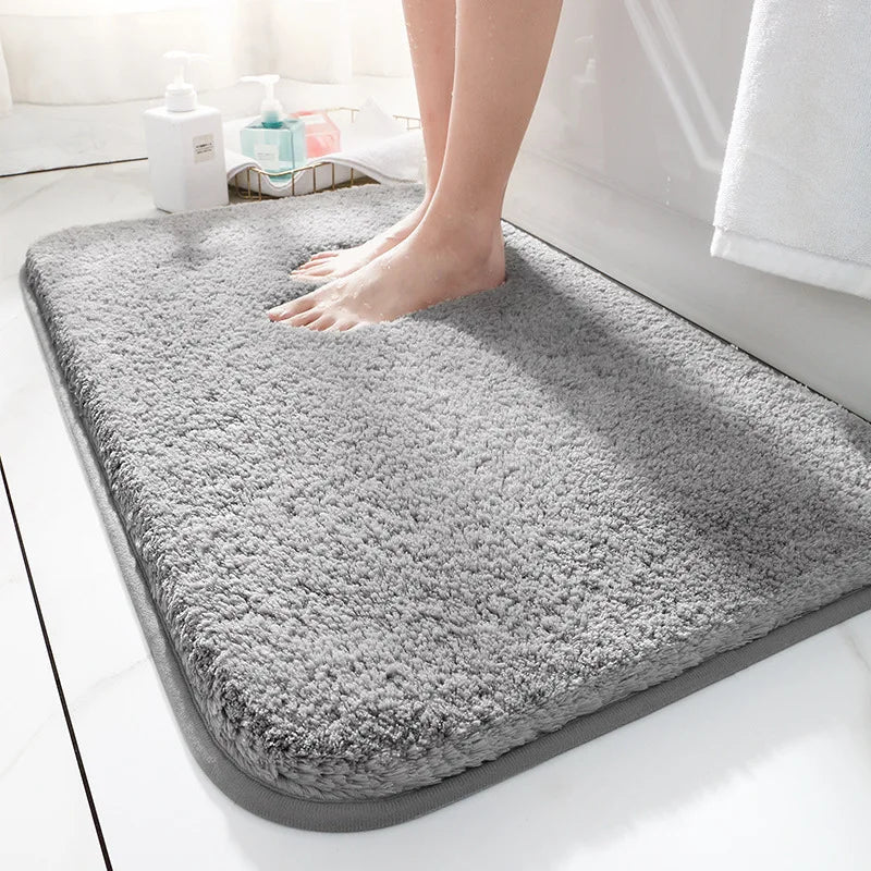 SoftStep Luxury Bath Mat – Extra Thick Microfiber Mat with Non-Slip and High Absorption