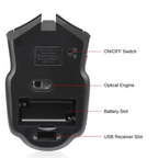 Precision 2.4G Wireless Optical Mouse with USB Receiver