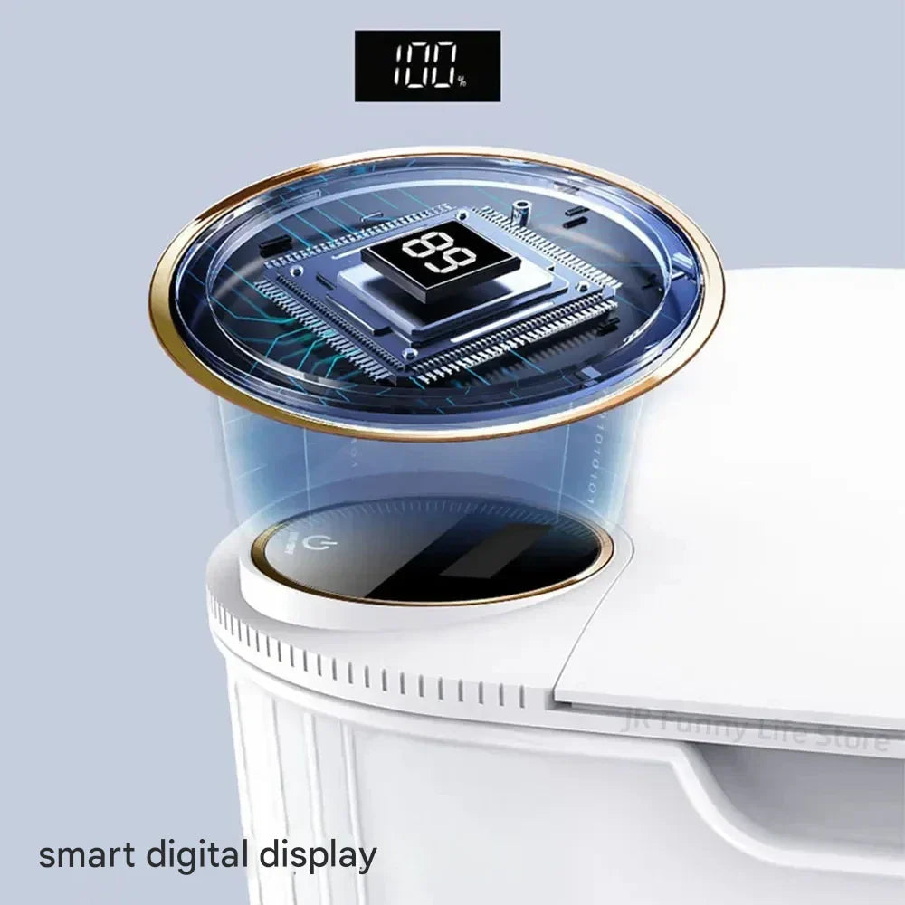 Smart Sensor Trash Can with Digital Display & Type-C Charging – CleanBin