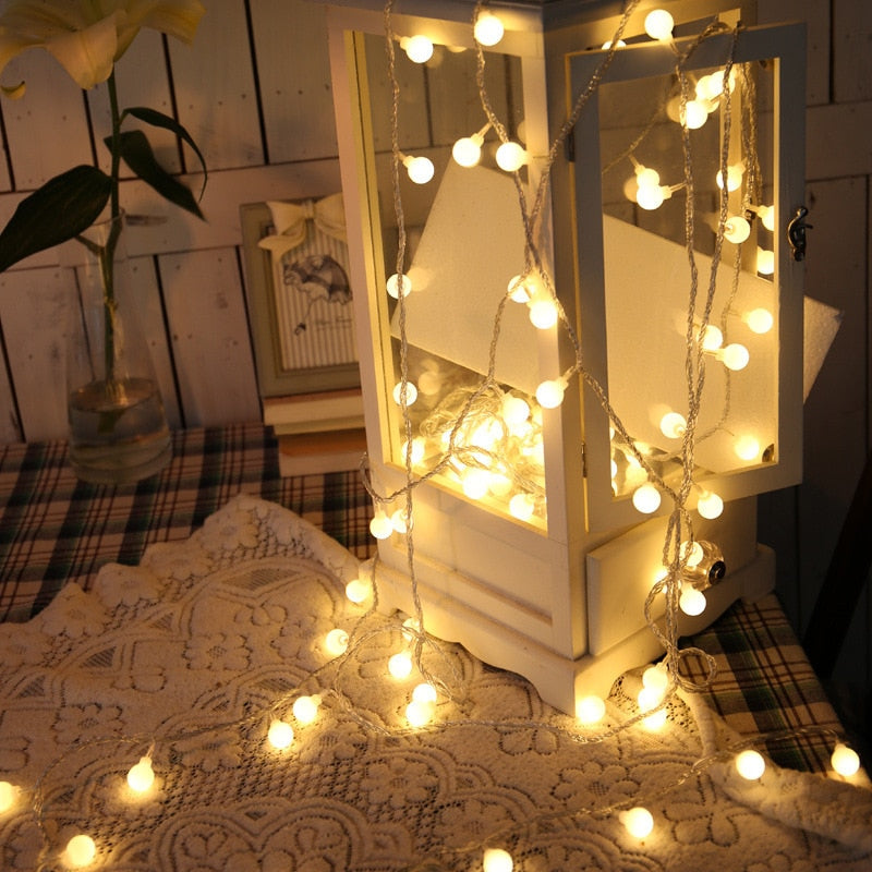 LED Fairy Bubble String Lights Festive Lights