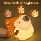 Rechargeable Silicone Cat Night Light - Soft Touch Mood Lamp