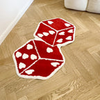 Heart Dice Rug