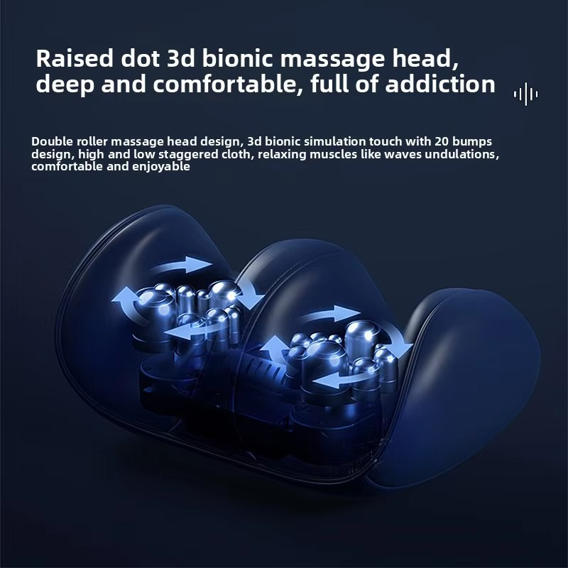 Calf and Foot Massager with 3D Kneading Vibration and Heat Therapy