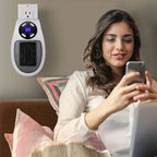 ThermoEase 350W Compact Heating Device | Wall Socket Heater with Remote Control | LED Display & Timer | 180° Rotating Plug
