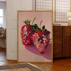 Disco Strawberry Wall Art