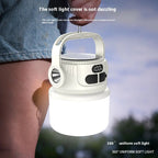 Luminatra Solar LED Camping Lamp | Rechargeable & Waterproof | 6 Light Modes | For Outdoor, Emergencies & Travel