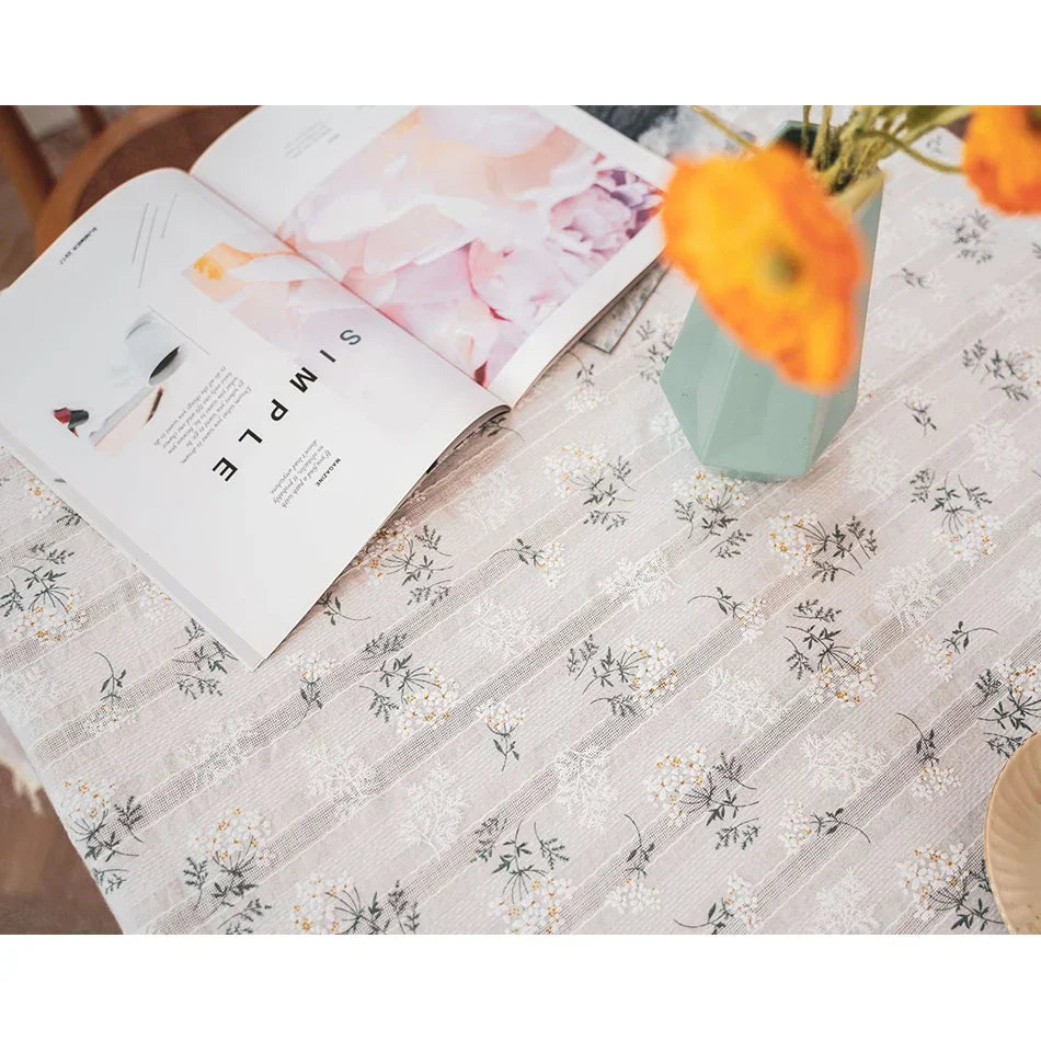 Floral tablecloth