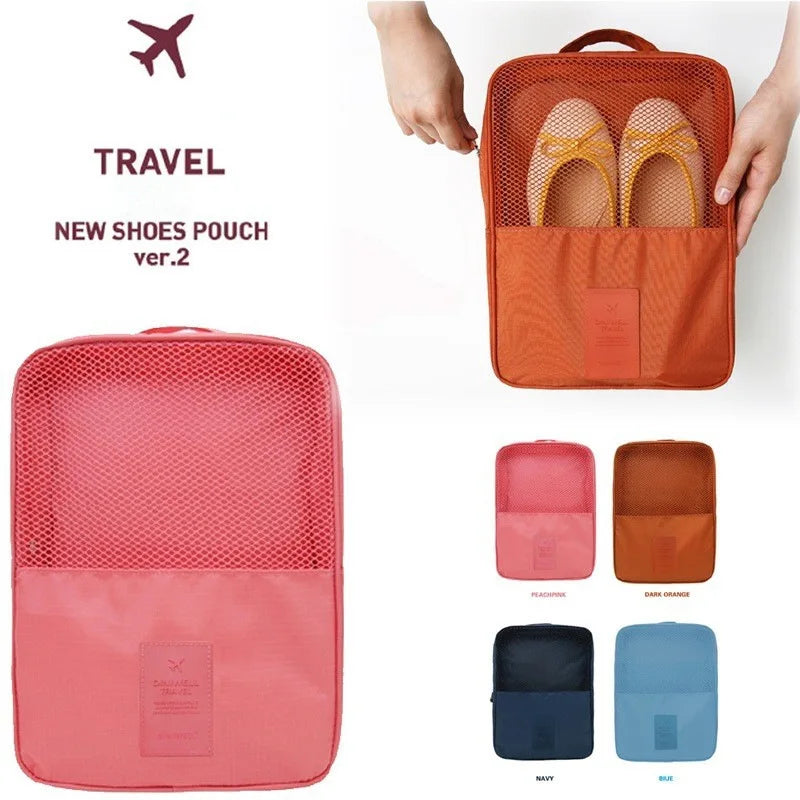 Packoro Shoe Organizer | For 3–4 pairs | Water-repellent & Compact | Travel & Everyday