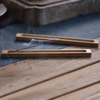 Sandalwood Base Wood Incense Stick Holder - 23cm Line Incense Vessel for Home Decor and Aromatherapy