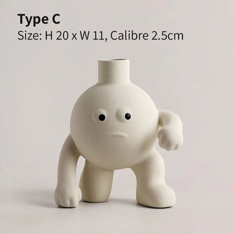 Character Ceramic Vase