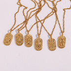 Dainty Zodiac Tarot Inspired Necklace