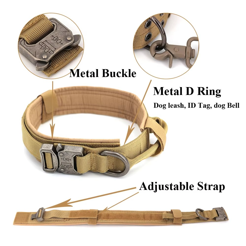 Tactical Dog Harness and Leash Set for Medium and Large Dogs