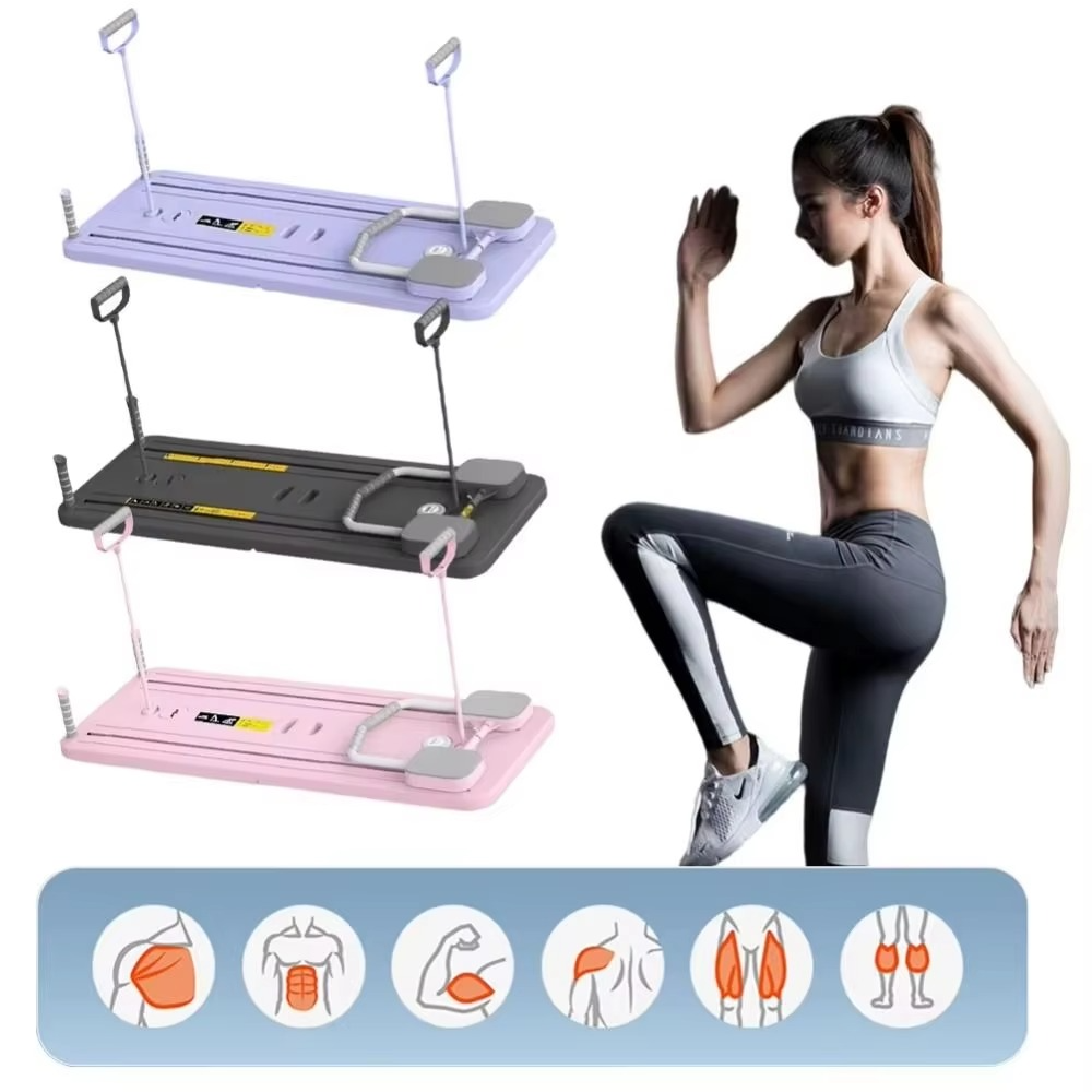 Complete Body Workout Board with Adjustable Resistance and Automatic Rebound