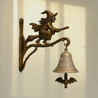 Witch Bell with Skull for Home and Garden