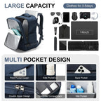 Trekvora Travel Backpack | Waterproof & Versatile | Laptop Compartment 15.6" | Wet-Dry Separation