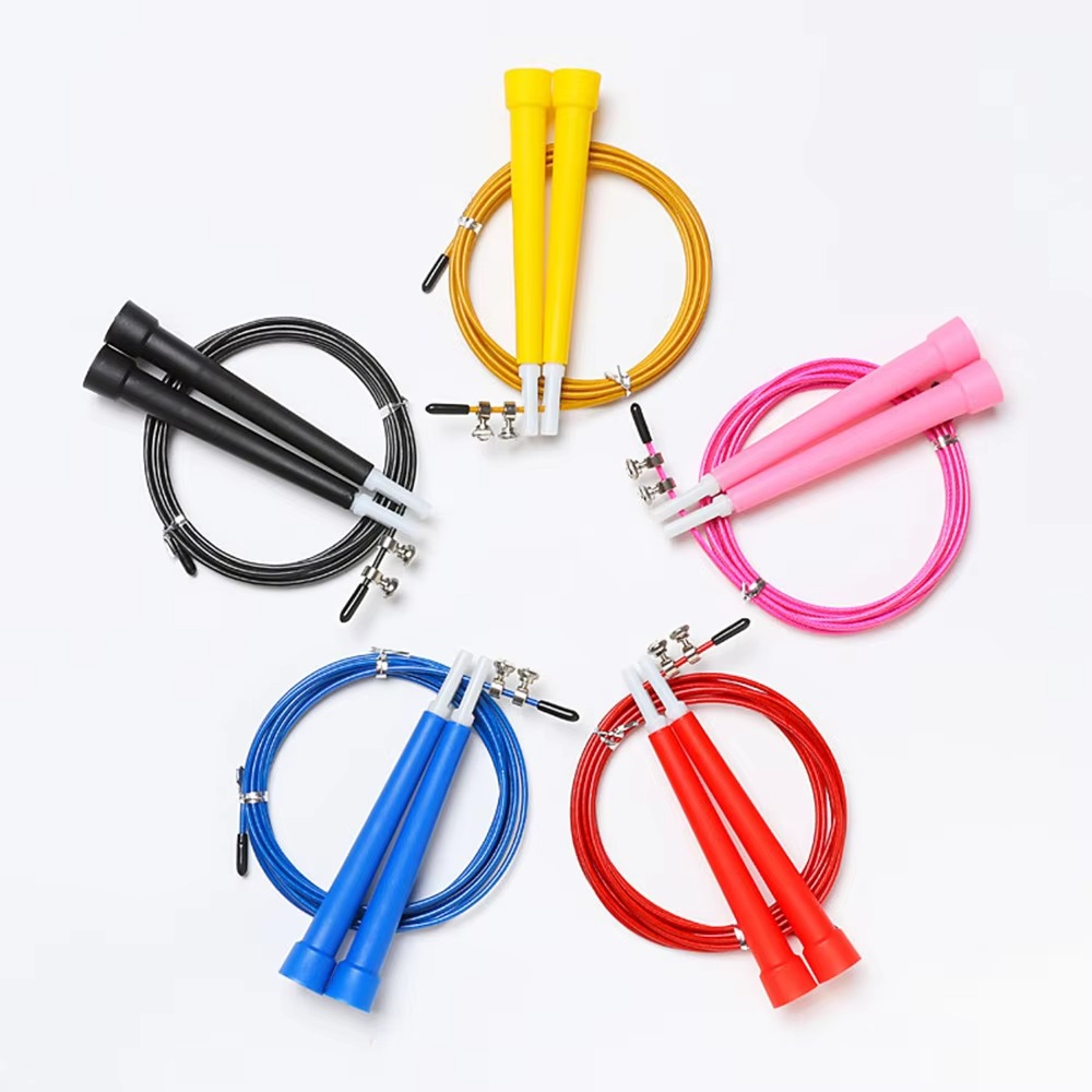 Adjustable Speed Jump Rope with Steel Wire for Fast Workouts and Home Fitness