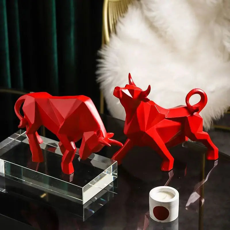 ToroArte Bull Sculpture | Nordic Design | Resin Figure Modern | 35 cm / 26 cm