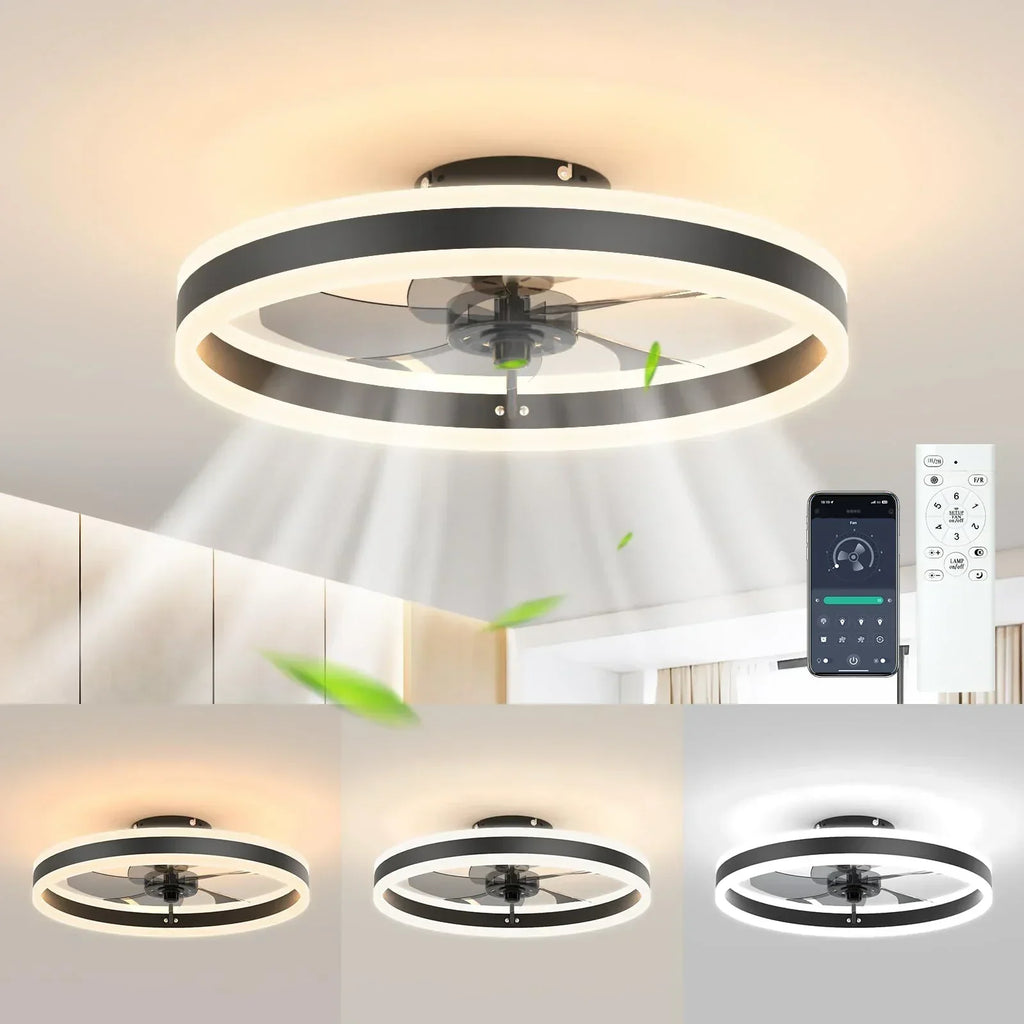 Aura Silent LED Ceiling Fan Lamp