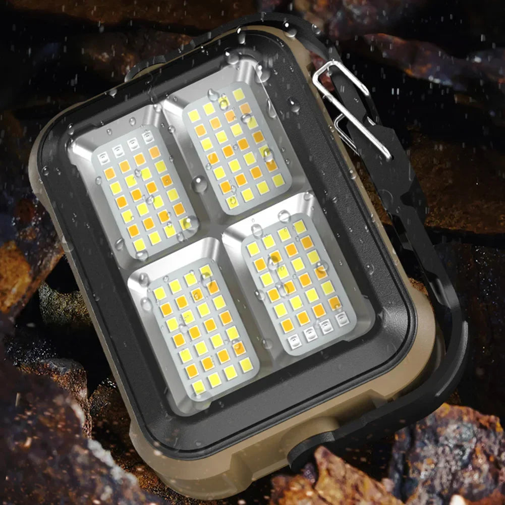 LumoLite Pro | Solar-powered Work Light | 3 Lighting Modes | Compact & Flexible