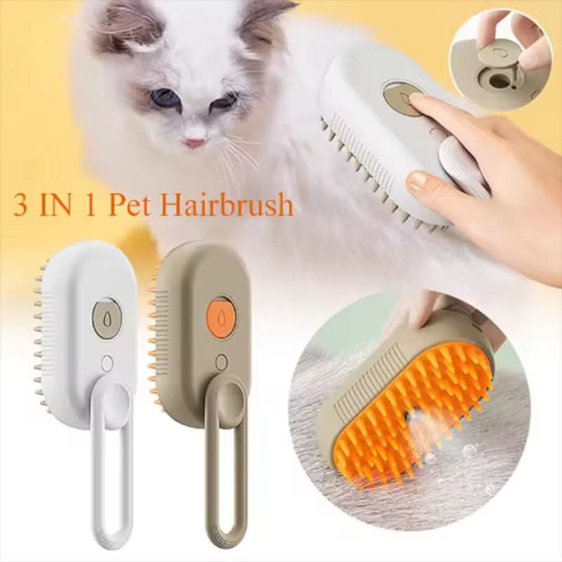 Steam comb for silky fur in dogs & cats