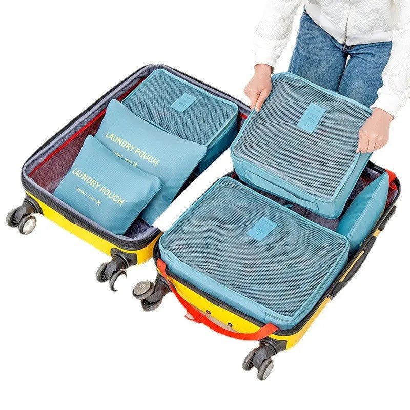 TRAVORO Packing Cube Set | 6-piece | Waterproof & Extra Volume | Suitcase Organizer for Men