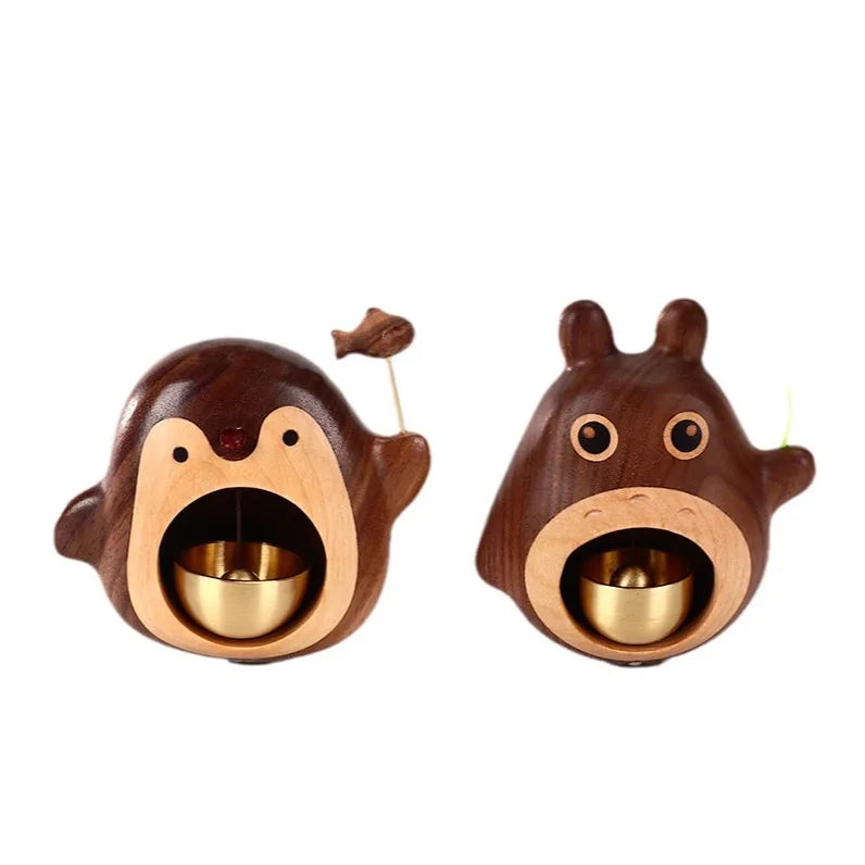 Wooden Penguin Cute Doorbell