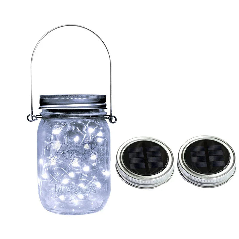 LumiDeck Solar-Deck Light String | Waterproof & Light Controlled | For Glass Decor & Garden Lighting