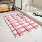 Abstract Floral Tufted Bathroom Mat