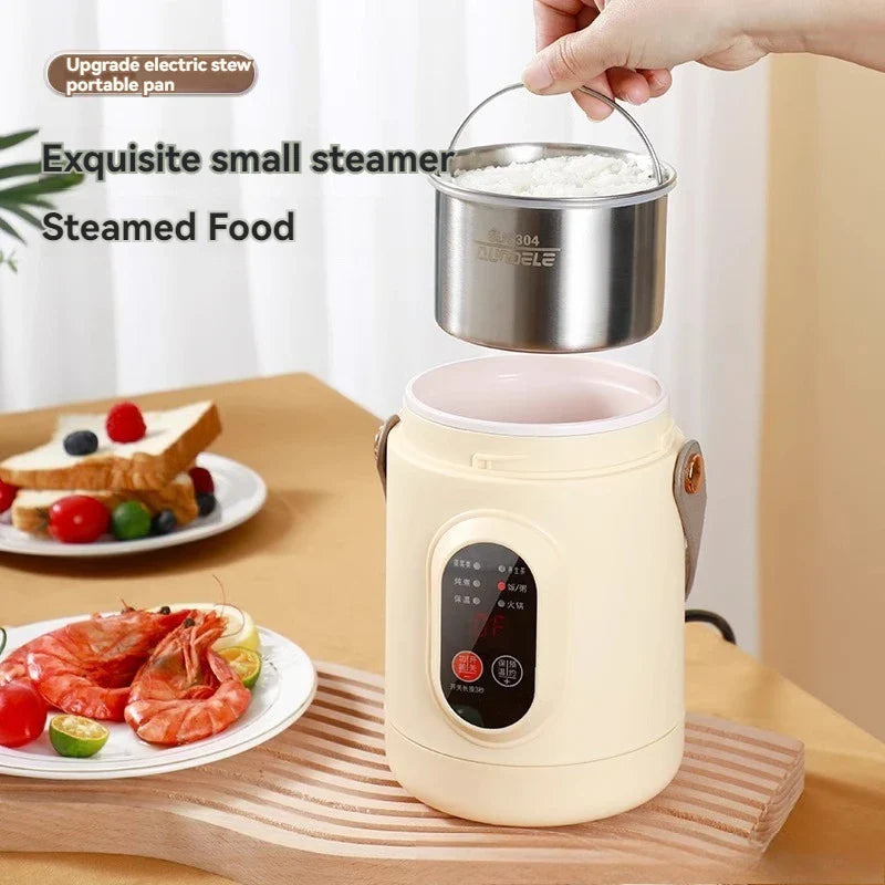 NutriCook One Electric Mini Cooker 1L | Portable Slow Cooker & Soup Maker | Smart Timer Function | For Office & Home